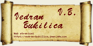 Vedran Bukilica vizit kartica